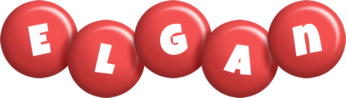 Elgan candy-red logo