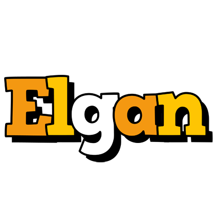 Elgan cartoon logo