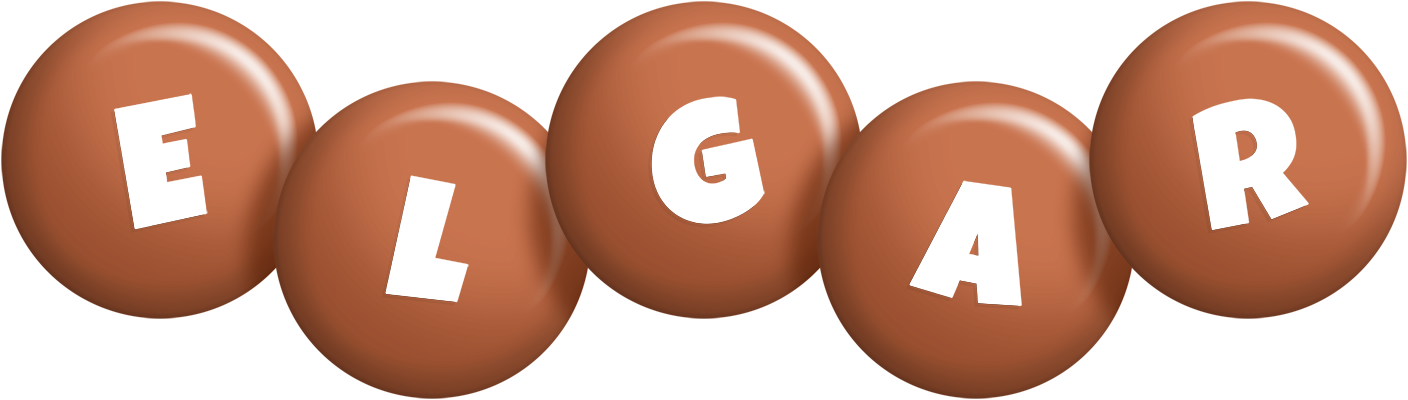 Elgar candy-brown logo