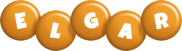 Elgar candy-orange logo