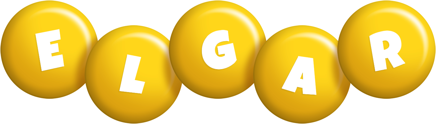 Elgar candy-yellow logo