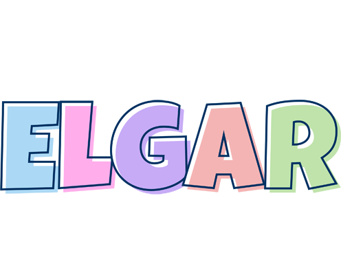 Elgar pastel logo