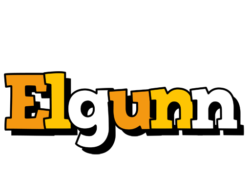 Elgunn cartoon logo
