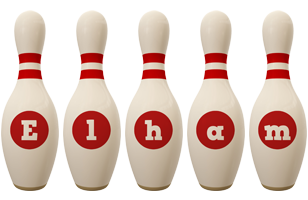 Elham bowling-pin logo
