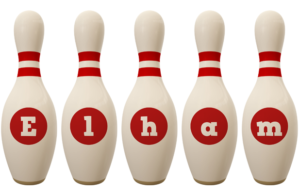 Elham bowling-pin logo