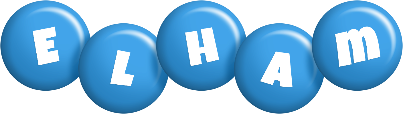 Elham candy-blue logo