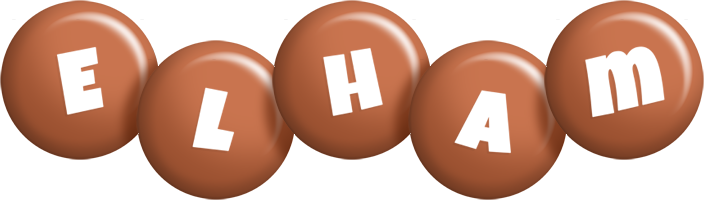 Elham candy-brown logo