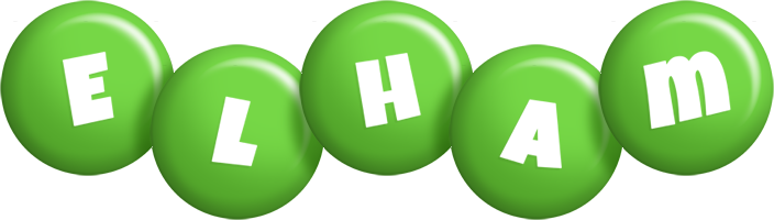 Elham candy-green logo