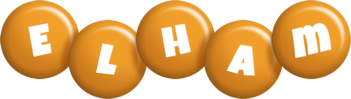 Elham candy-orange logo