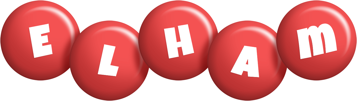 Elham candy-red logo