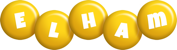 Elham candy-yellow logo
