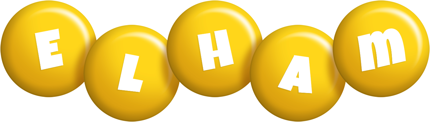 Elham candy-yellow logo