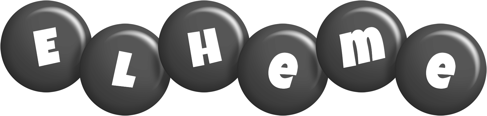 Elheme candy-black logo