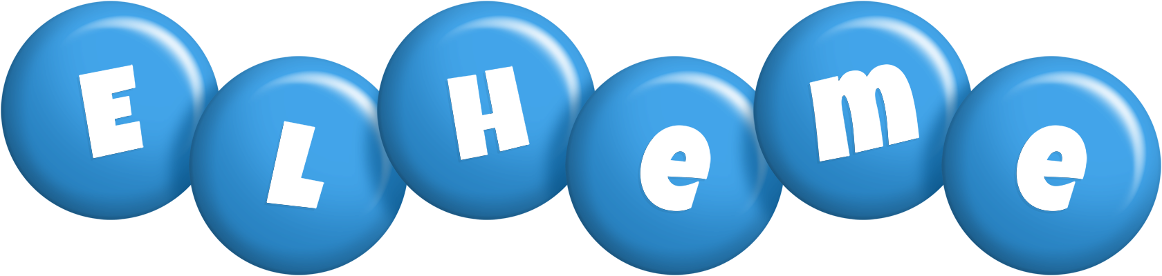 Elheme candy-blue logo