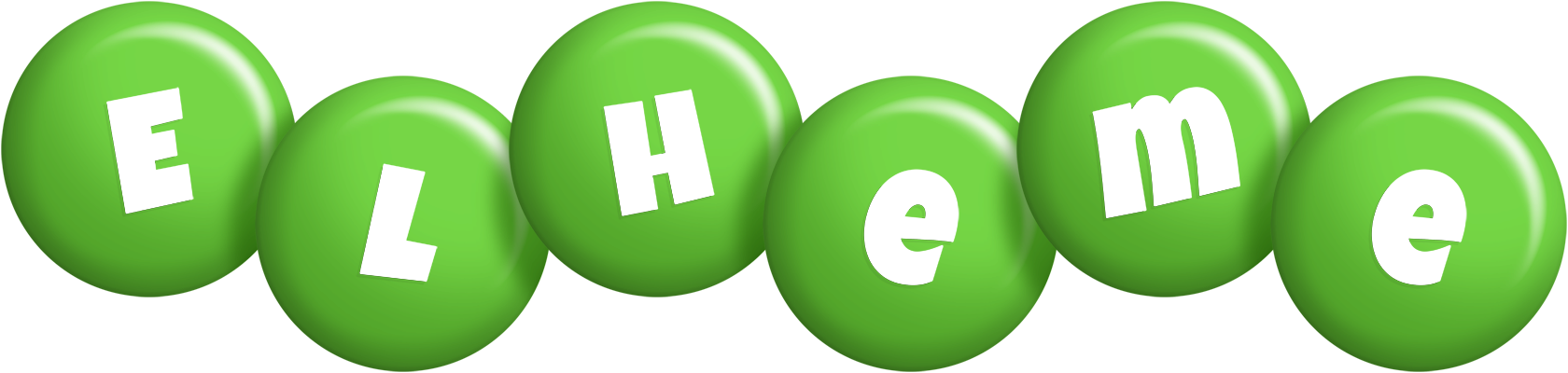 Elheme candy-green logo