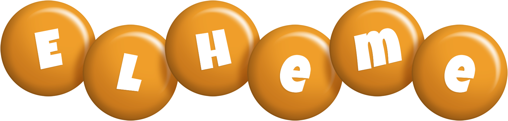 Elheme candy-orange logo