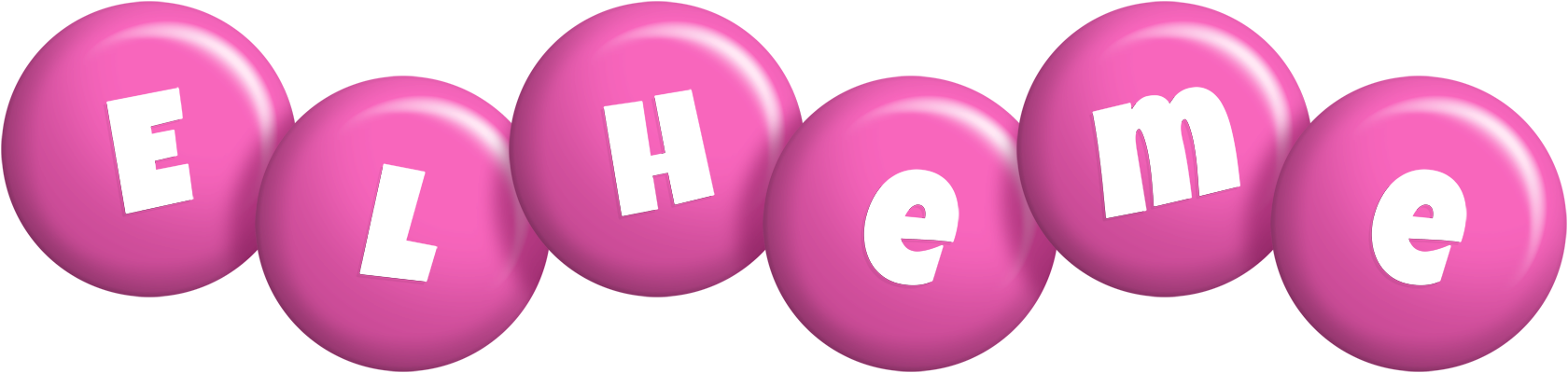 Elheme candy-pink logo