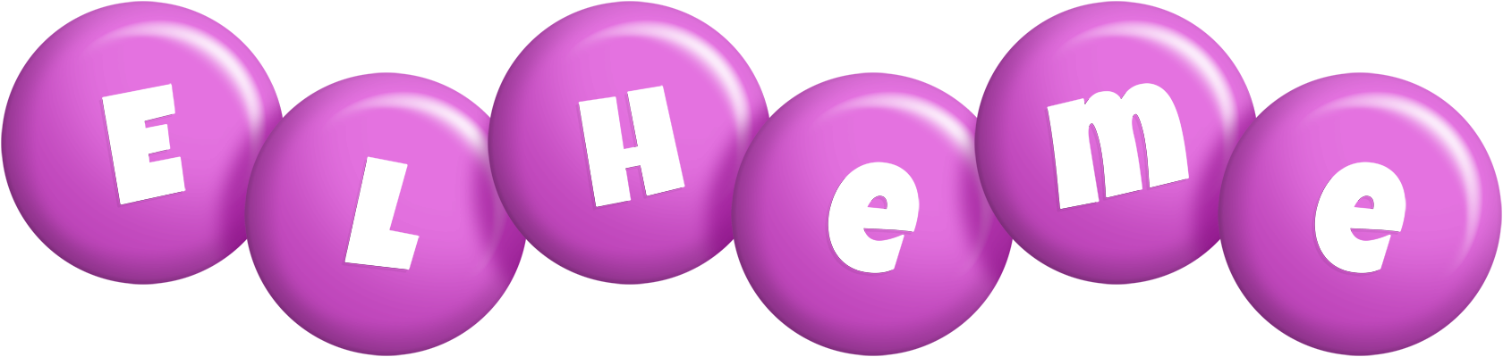 Elheme candy-purple logo