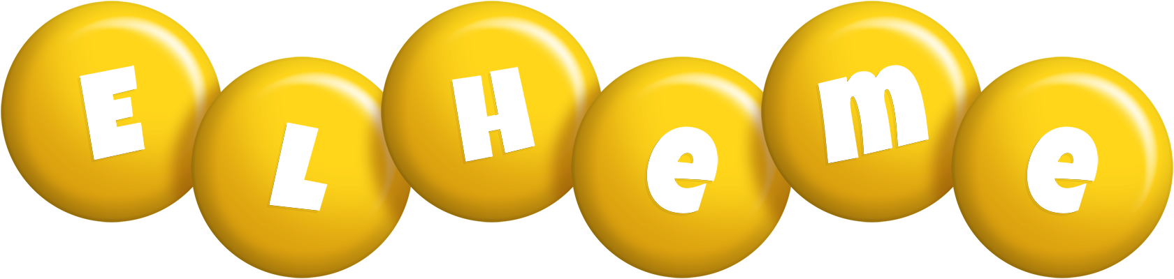 Elheme candy-yellow logo