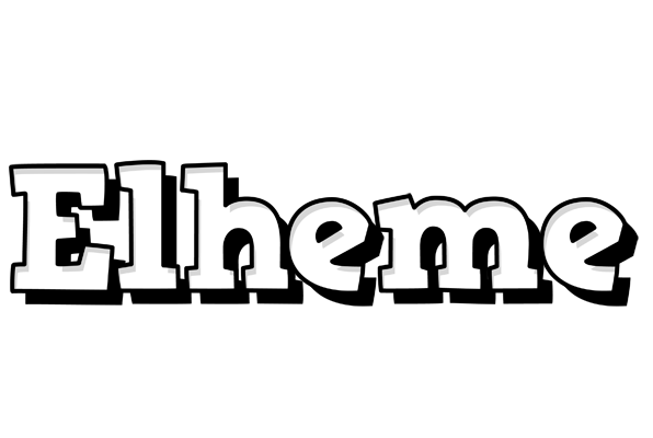 Elheme snowing logo