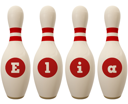 Elia bowling-pin logo