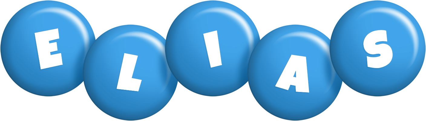 Elias candy-blue logo
