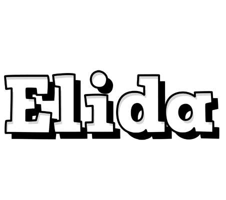 Elida snowing logo
