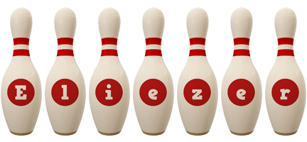 Eliezer bowling-pin logo