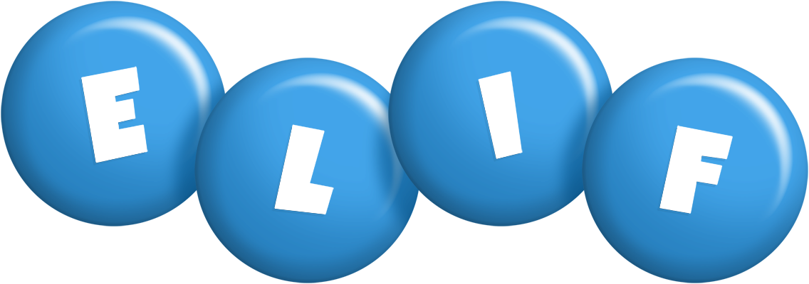 Elif candy-blue logo
