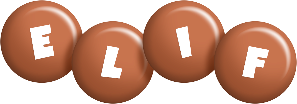 Elif candy-brown logo