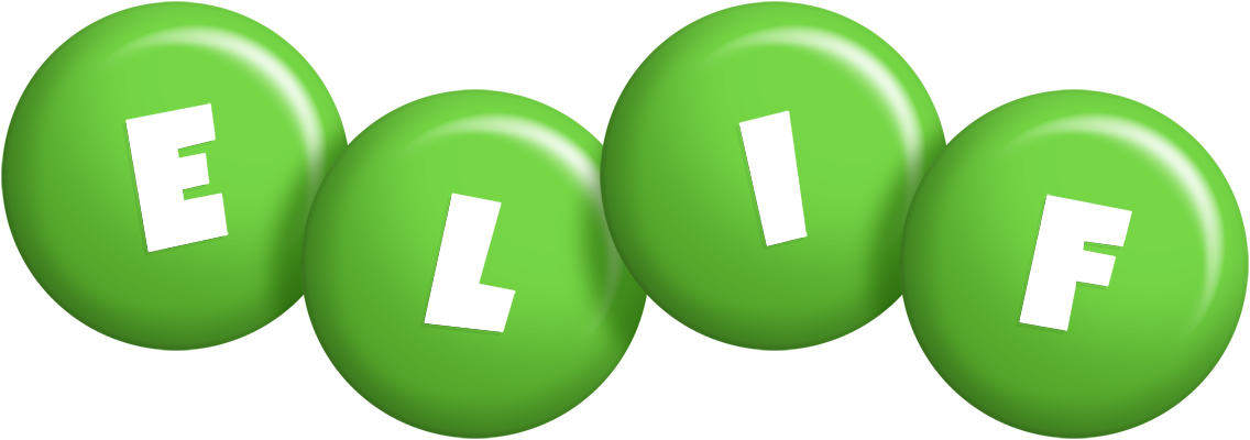 Elif candy-green logo