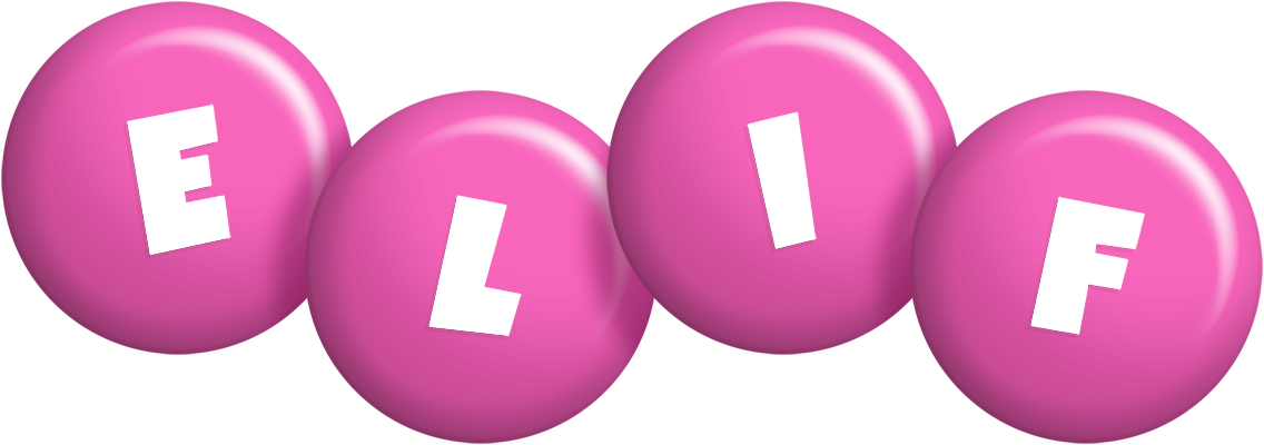 Elif candy-pink logo