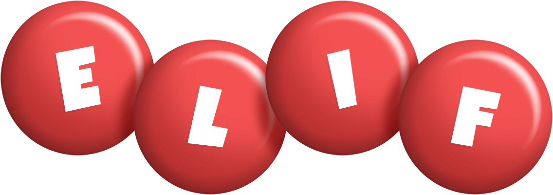 Elif candy-red logo