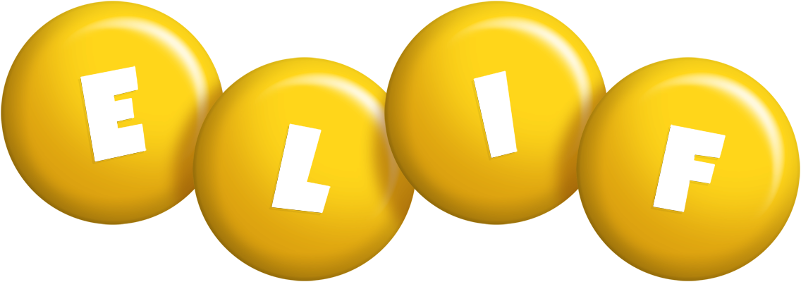 Elif candy-yellow logo