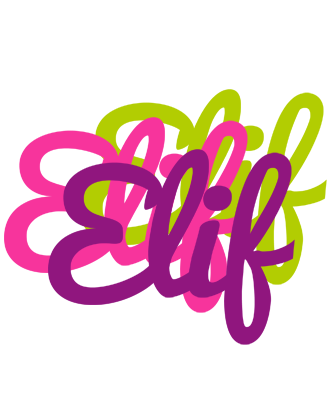 Elif flowers logo