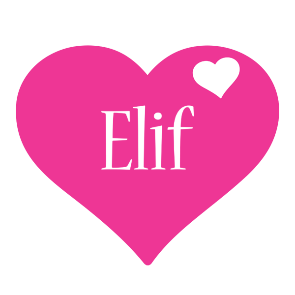 Elif love-heart logo