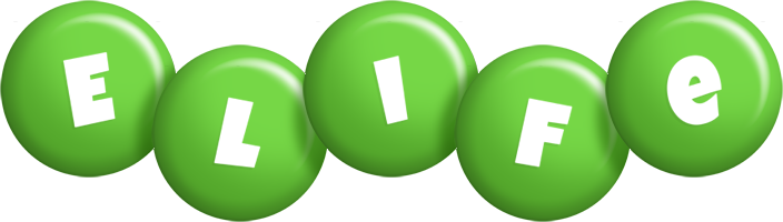 Elife candy-green logo