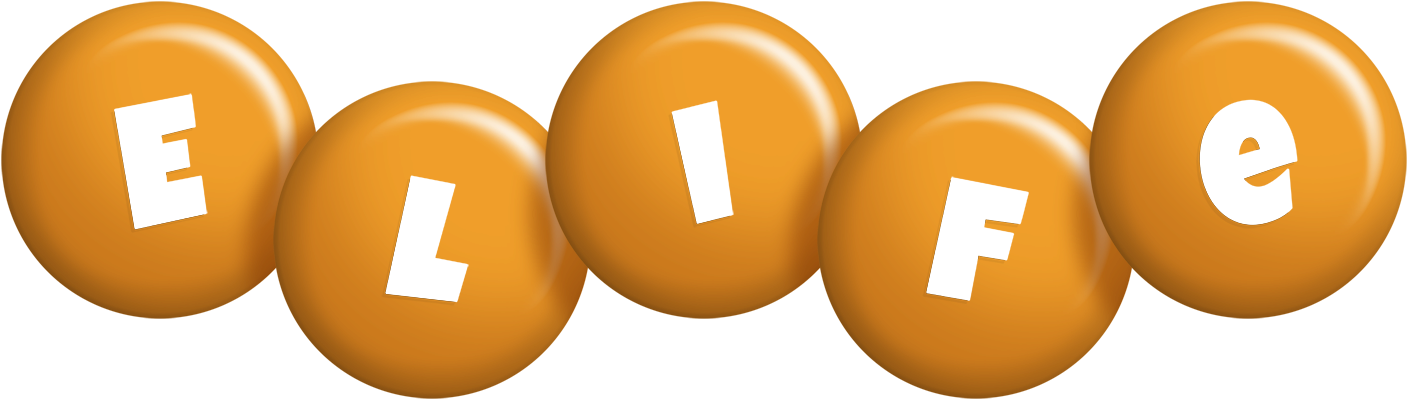 Elife candy-orange logo