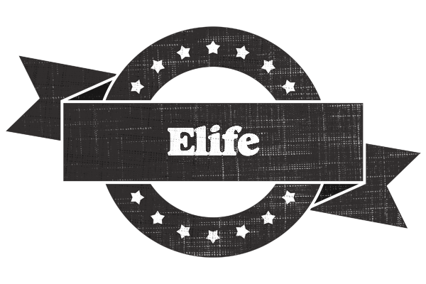 Elife grunge logo