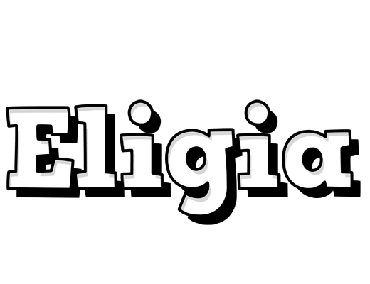 Eligia snowing logo