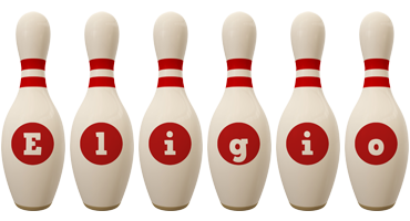 Eligio bowling-pin logo