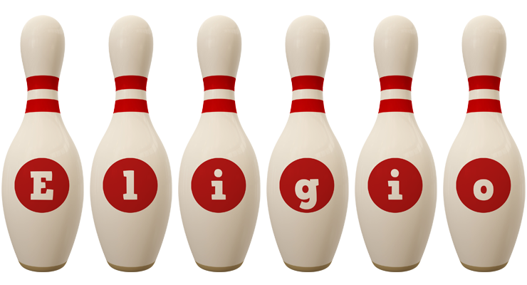 Eligio bowling-pin logo