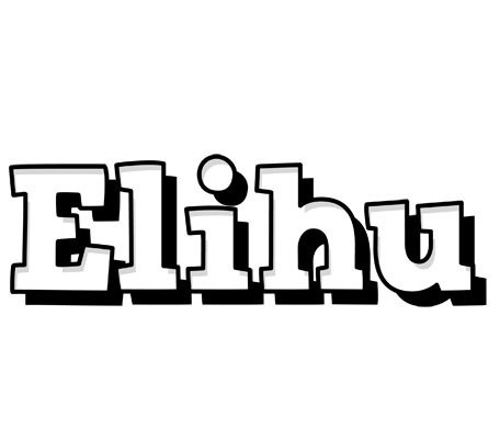 Elihu snowing logo