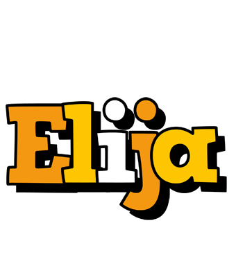 Elija cartoon logo