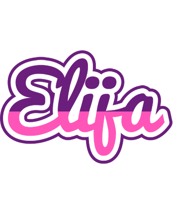 Elija cheerful logo