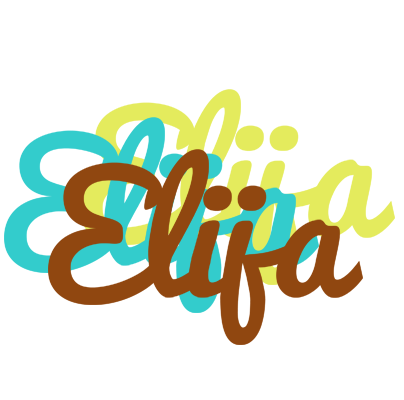 Elija cupcake logo