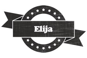 Elija grunge logo