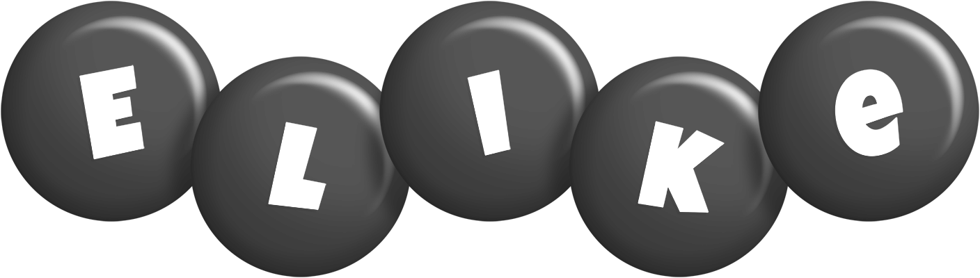 Elike candy-black logo
