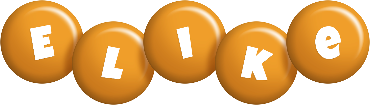 Elike candy-orange logo
