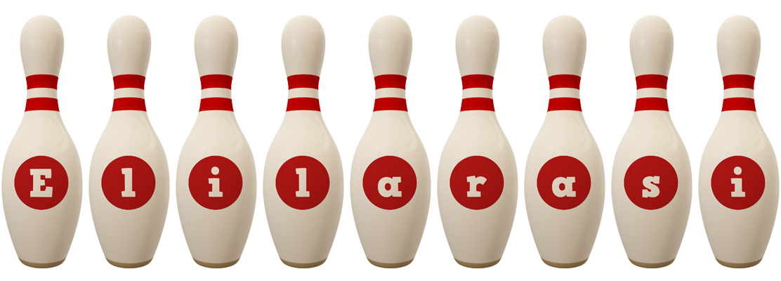Elilarasi bowling-pin logo